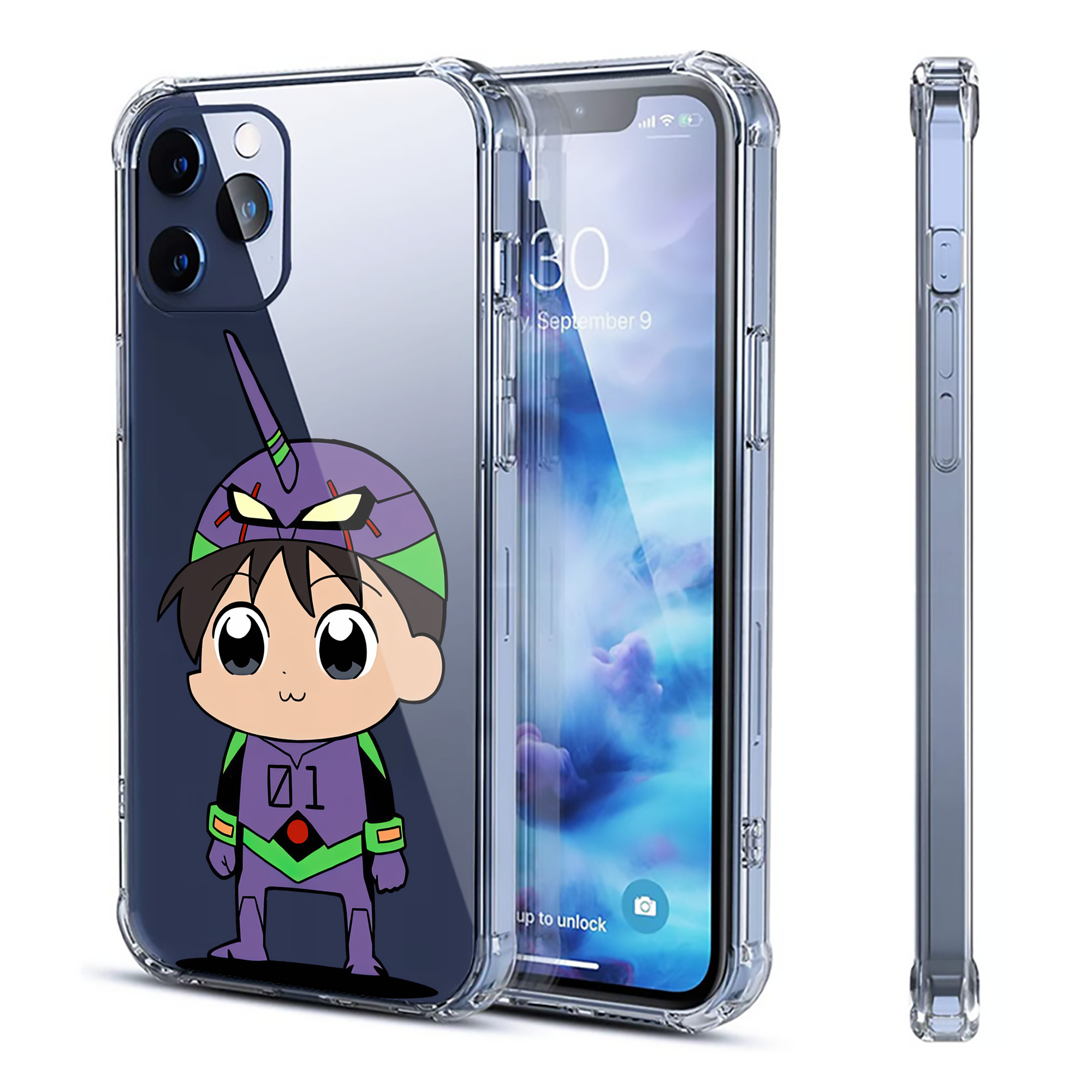 （画像用） EVA 新世紀エヴァンゲリオン 【iPhone 12シリーズ対応】透明スマホケース（クリアソフトケース）